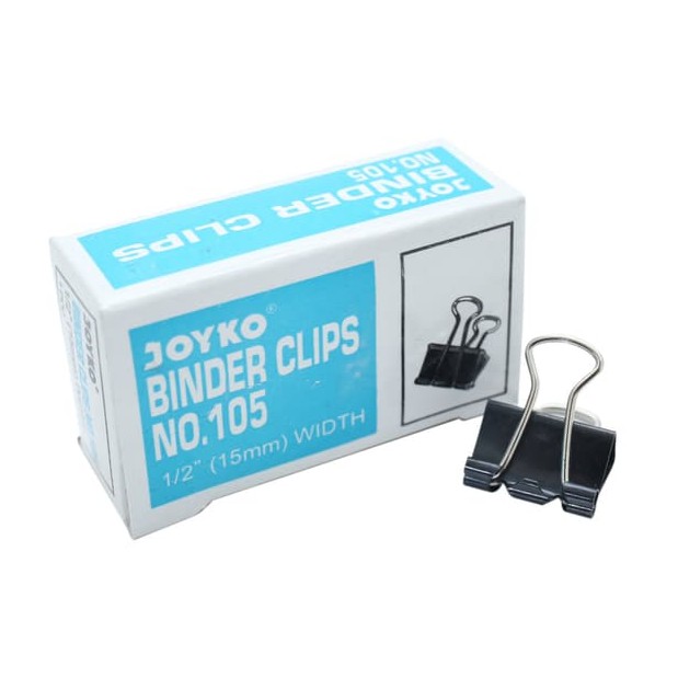 

Binder Clip Clips Joyko 105 Klip Jepitan Kertas Hitam Penjepit