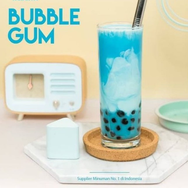 

Verlin Powder BUBBLE GUM PLAIN 1kg / Bubuk minuman permen karet BEST SELLER