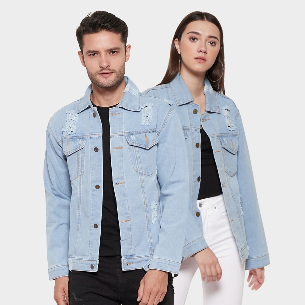 

Papago - Jaket Jeans Pria - Jaket Denim - Ripped Bio
