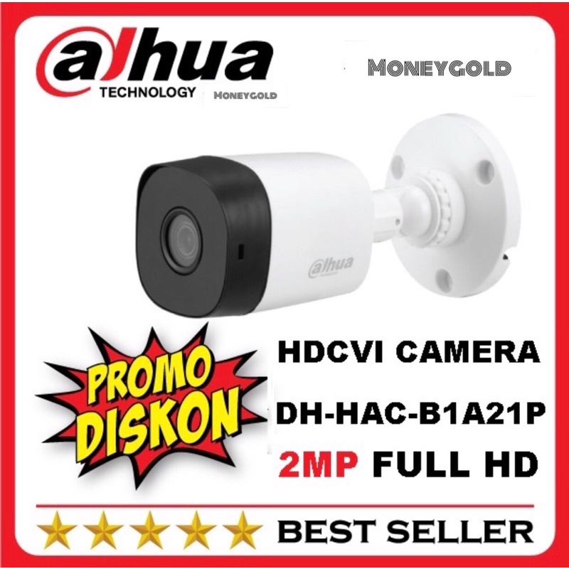 Promo Diskon Camera CCTV Dahua HAC-T1A21P 2MP HDCVI IR Eyeball Camera
