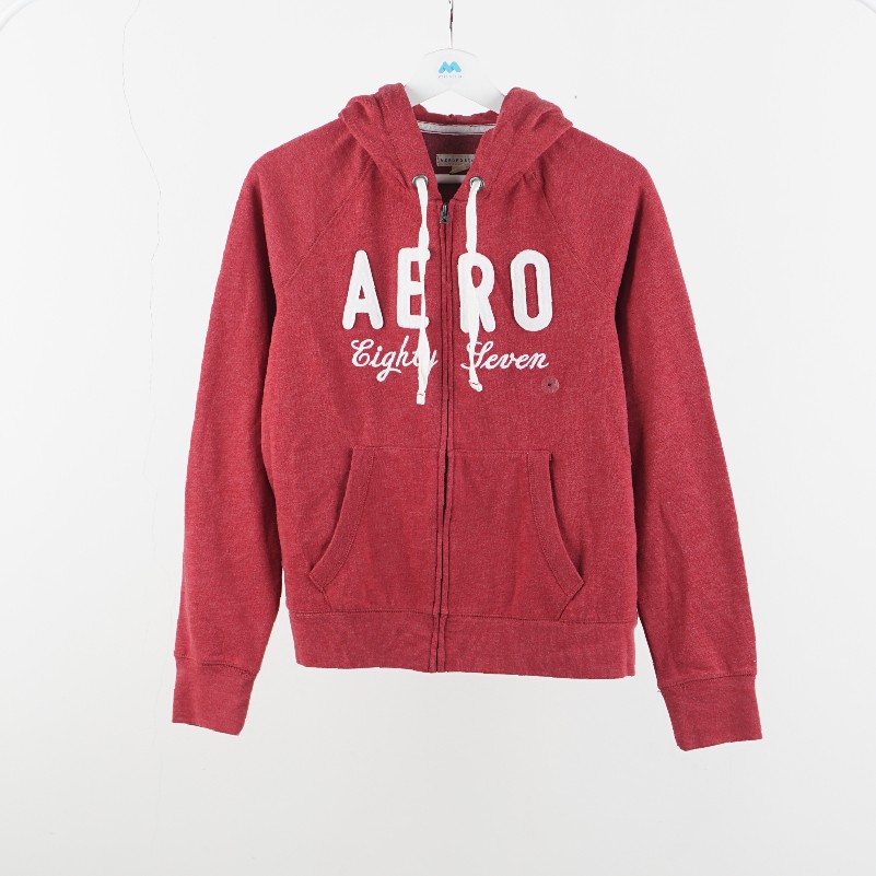 Hoodie Wanita- Oversize Tie dye Full Zipper Crop [AHZC 01]-ARO 13 Red
