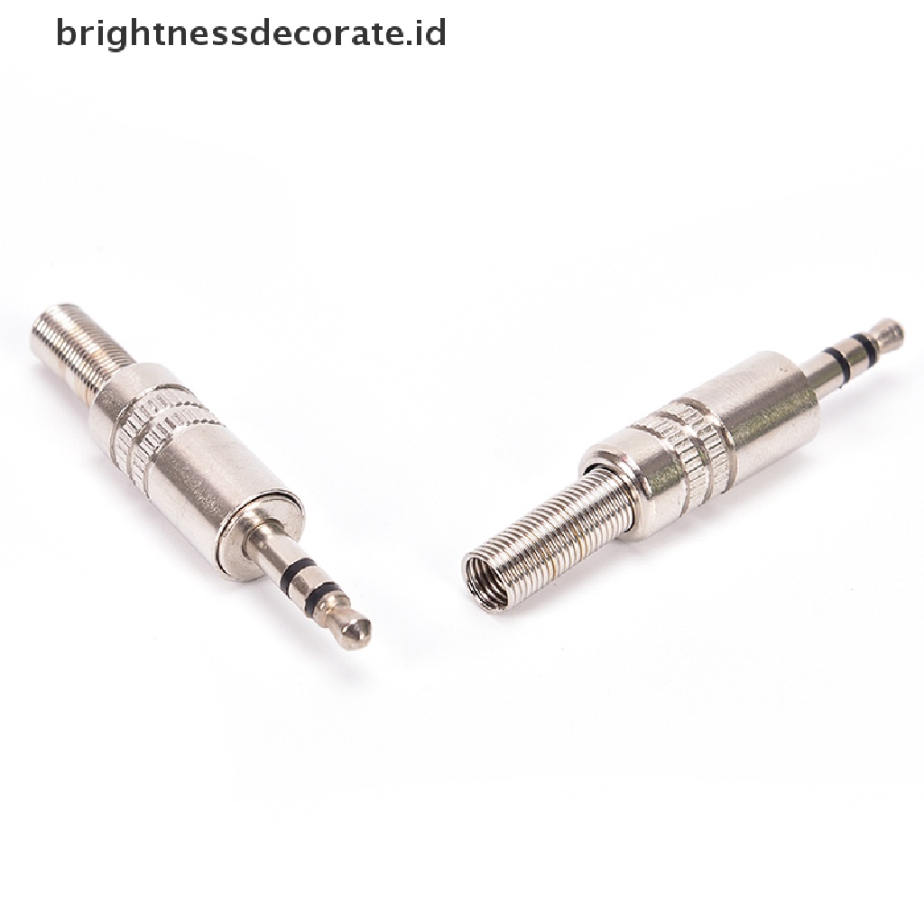 Konektor Male Plug Solder Headphone 3.5mm 3 Tiang Pengganti