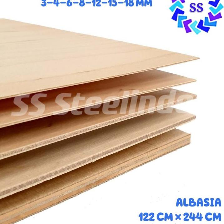 Terbaru - TRIPLEK-MULTIPLEK 3MM 4MM 6MM 8MM 12MM 15MM 18MM ALBA DAN MELAMIN PUTIH-BIRU 