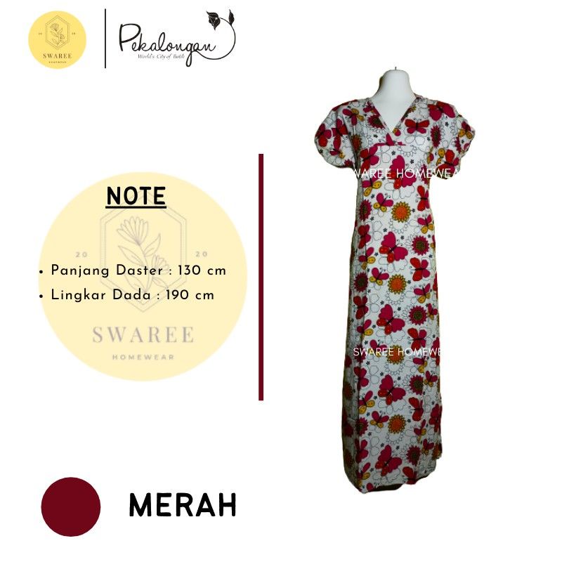 Daster Remaja Rayon Baju Batik Wanita Lengan Pendek