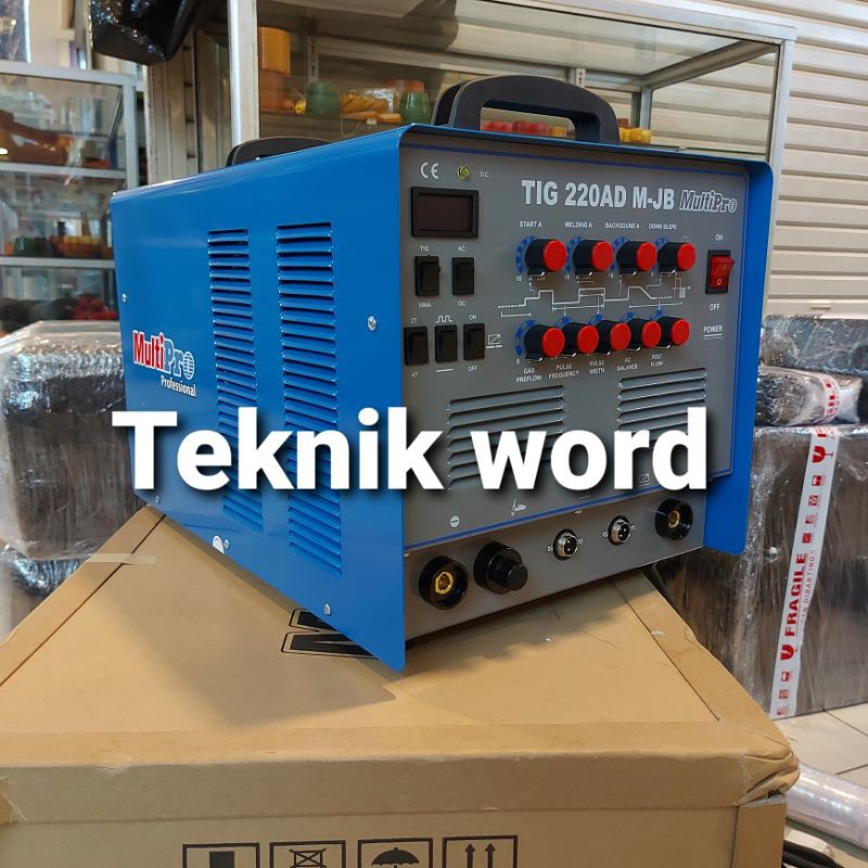 MESIN LAS MULTIPRO TIG 220 AD M-JB ACDC INVERTER MULTIPRO TIG 220 AD M-JB AC/DC