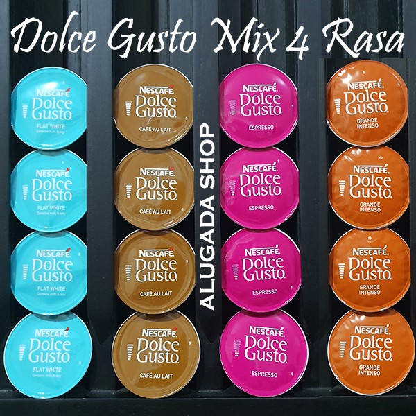 

Kopi - Kapsul Nescafe Dolce Gusto - Mix 4 Rasa - Flat White - Espresso Mix