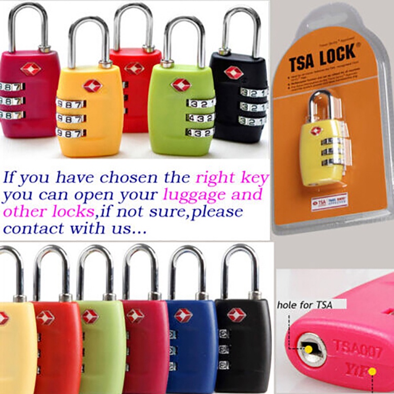 {LUCKID}Multifunctional TSA002 007 Key Bag For Luggage Suitcase Customs TSA Lock Key