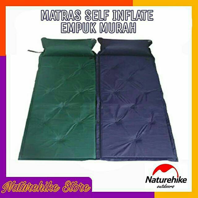 Matras Camping Gunung Self Inflate Murah Empuk