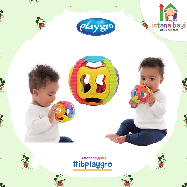 Playgro Shake Rattle and Ball - Mainan bayi