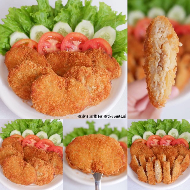 Chicken Baaga Roku Bento isi 5 Pcs Frozen Nugget Katsu Ayam Mini Siap Goreng Homemade - Menu Bekal Lauk Instan Praktis