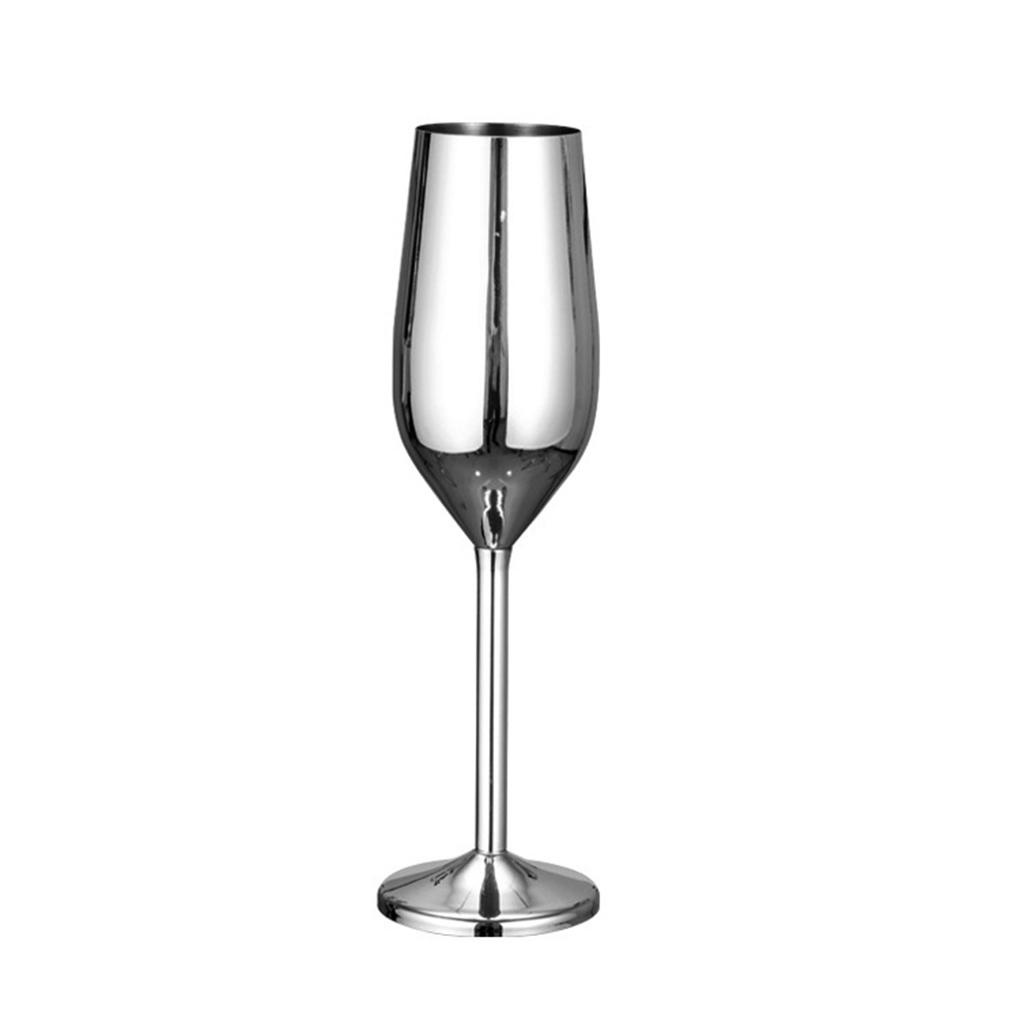 Gelas Wine Stainless Champagne Drinking Cup Dapur Rumah Bar Pesta Supply