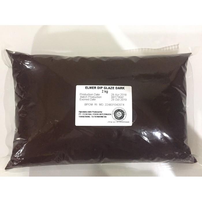 

Elmer Dark Dip Glaze 2kg packing pabrik