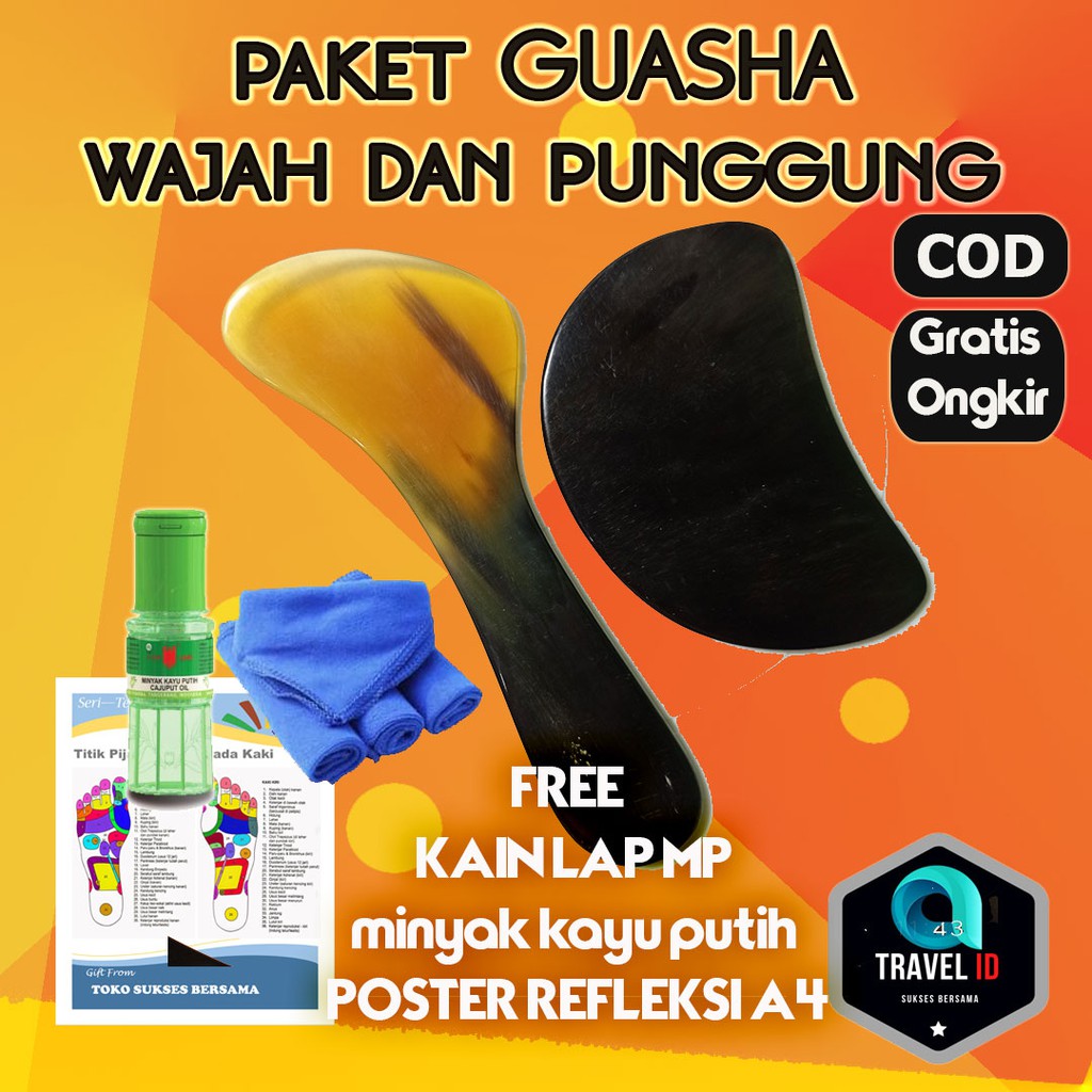 PAKET GUASHA WAJAH DAN PUNGGUNG - KERIK /KEROK TRADISIONAL / TERAPI GUASHA