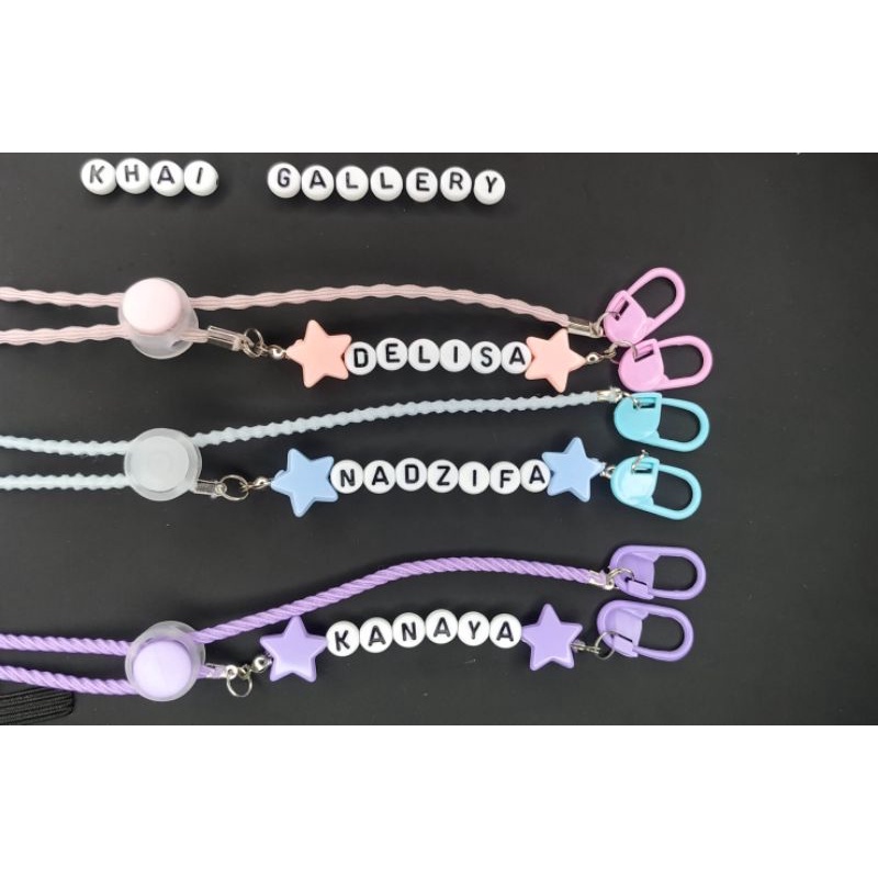 STRAP MASKER NAMA / STRAP MASKER REQUEST NAMA / STRAP MASKER NAMA ANAK / STRAP MASKER HIJAB / STRAP 