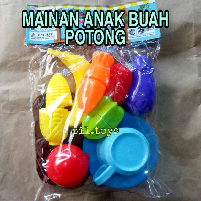 MAINAN ANAK BUAH POTONG MAINAN BUAH BUAHAN POTONG BISA DIPOTONG KGP