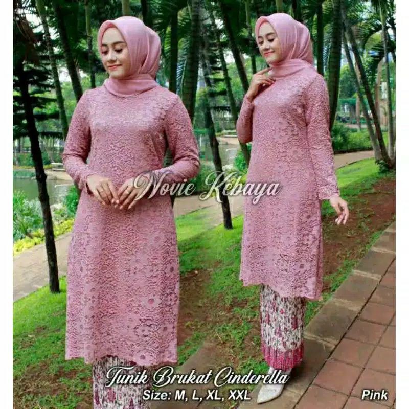 SET KEBAYA TUNIK KURUNG / SET TUNIK DAHLIA / KEBAYA KINANTI / BROKAT TUNIK