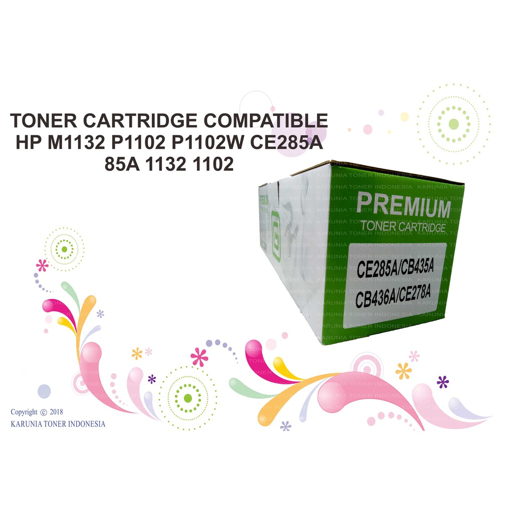 TONER CARTRIDGE COMPATIBLE HP M1132 P1102 P1102W CE285A 85A 1132 1102