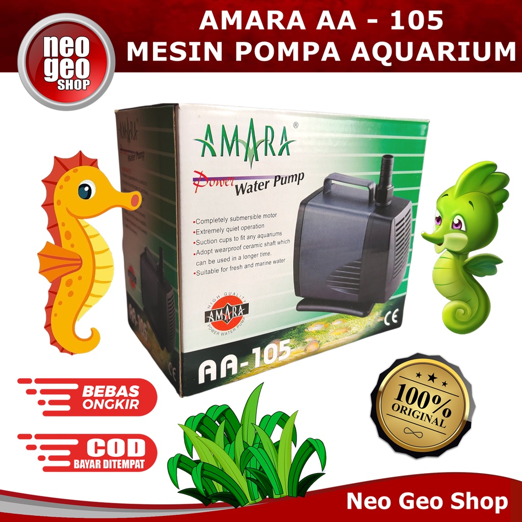 AMARA AA105 AA 105 Mesin Pompa Air Celup Pompa Kolam Aquarium