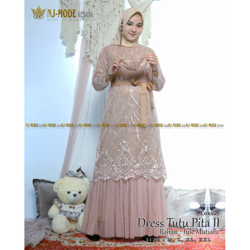 Gamis khaila kebaya/gamis pesta/gamis modern/gamis muslim