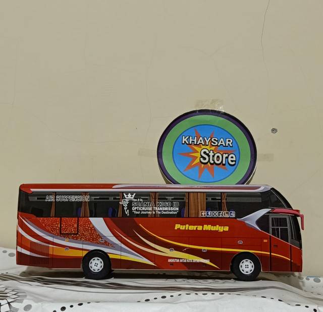 Miniatur bus bis SR2 PUTRA MULYA