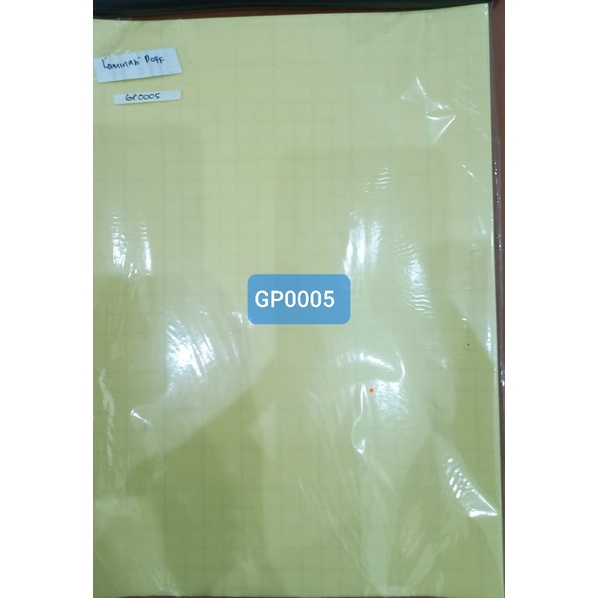 

Laminasi Dingin untuk cetak Doff ukuran A4