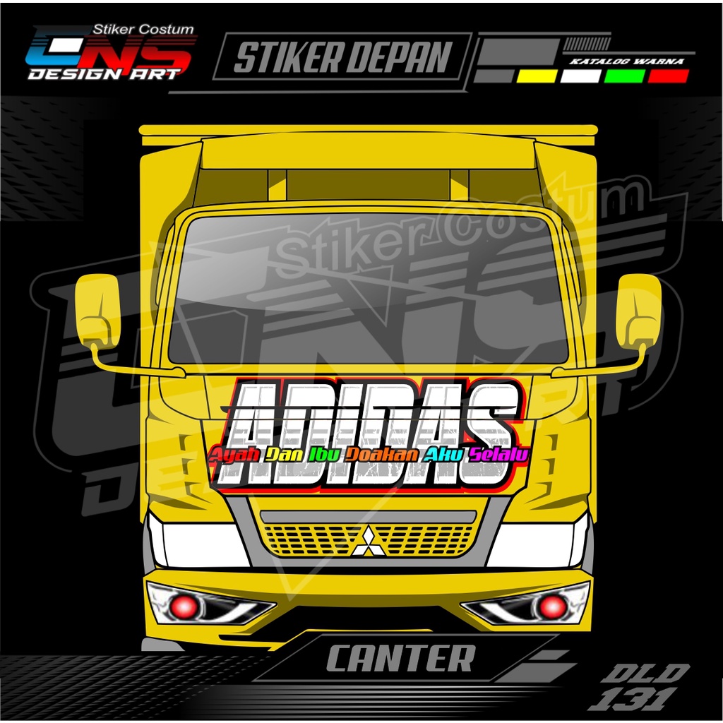 Stiker Kabin Depan Truk Canter Sticker Depan All Truk Canter Ragasa Umplung Sticker Cutting Printing