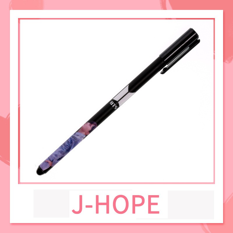 [Bayar Di Tempat]KPOP BTS Bangtan Boys Stationery Pulpen Gel Warna Hitam 0.38