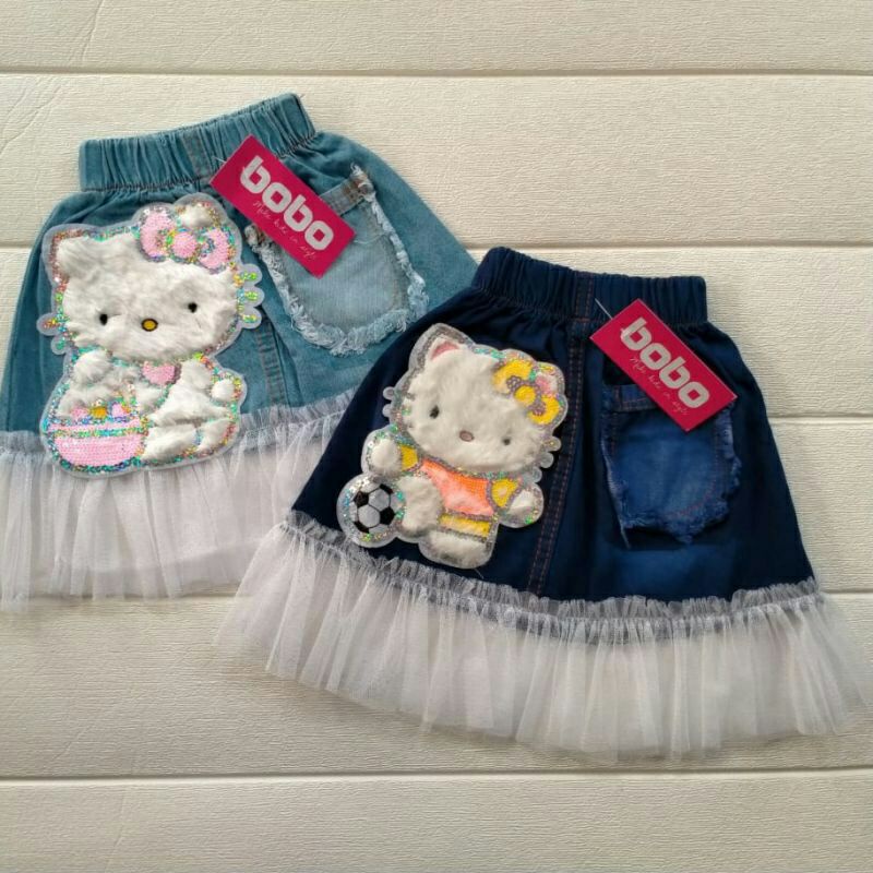 ROK TUTU ANAK BULU MOTIF KARAKTER BISA(COD)