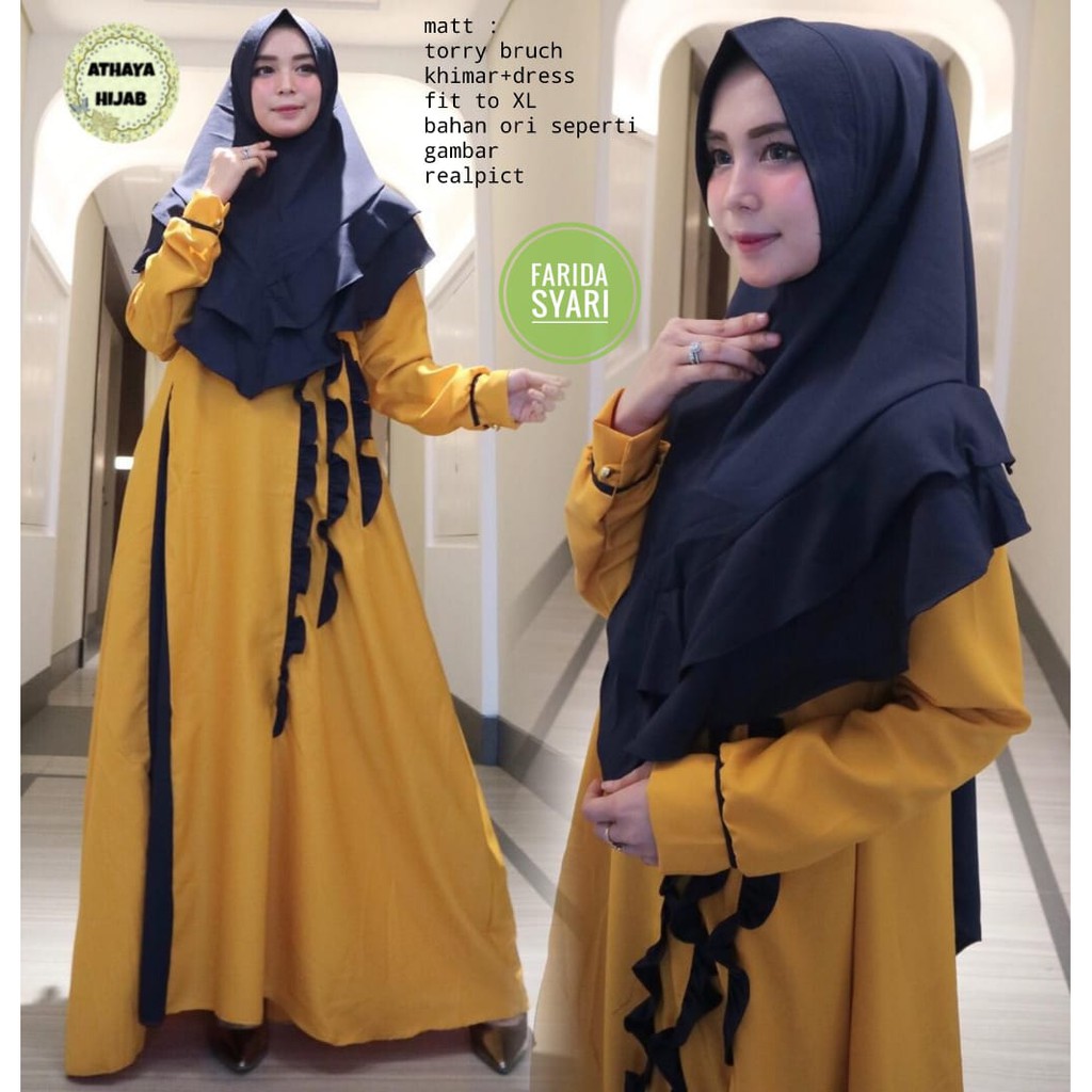 SYARI FARIDA | GAMIS TERKINI | MURAH FASHION | ORI ATHAYA PRODUCT