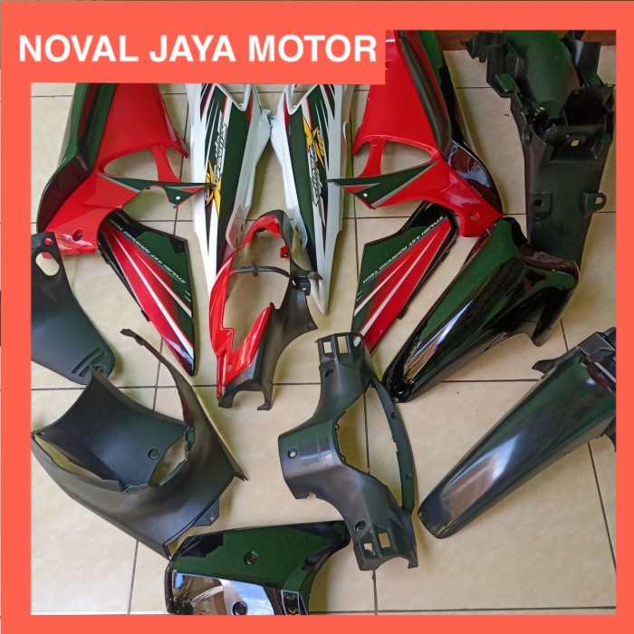 Full body Supra X 125 lama merah putih