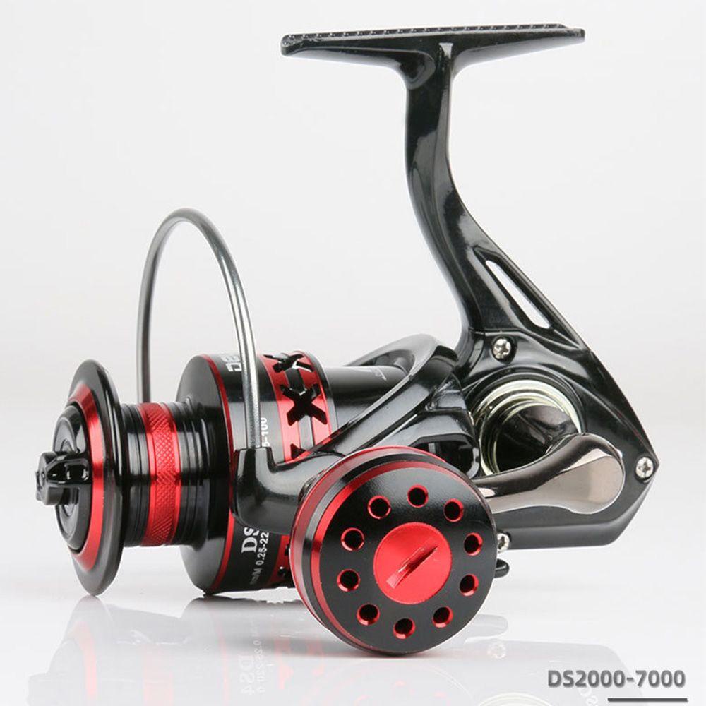 TOP Spinning Fishing Reel New 2000-6000 Alat Pancing Camping All Metal Logam Roda