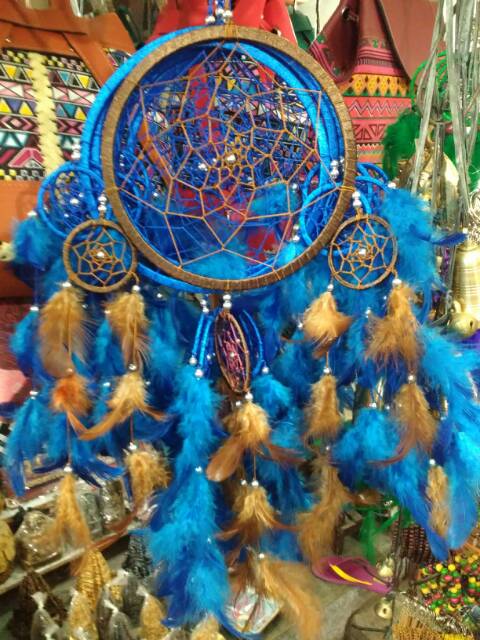 (BISA COD) DREAM CATCHER PENANGKAL MIMPI BURUK WARNA-WARNI - PAJANGAN DEKORASI DINDING PINTU RUMAH