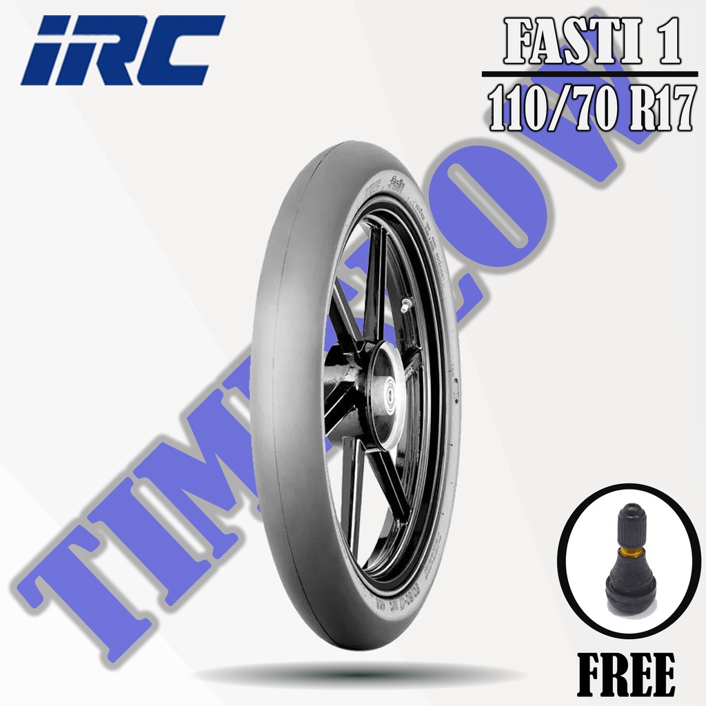 Ban Motor SLICK RACING COMPOUND // IRC FASTI 1 110/70 Ring 17 Tubeless