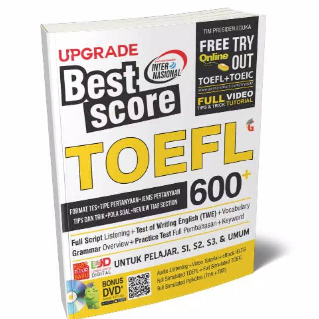 Buku Materi Soal Tes Toefl Toeic Upgrade Best Score Toefl 600 Shopee Indonesia