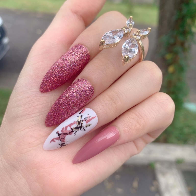 Kuku Palsu 【A148，lem sticker】Nikah kuku Wedding False Nailart Pengantin Tangan