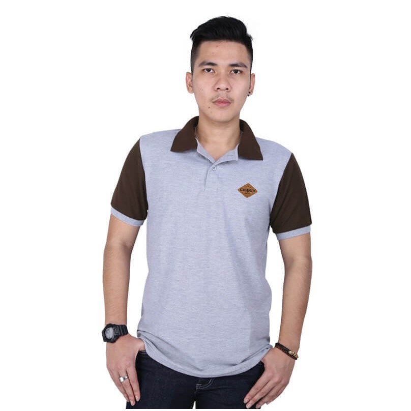 New Kaos Distro / Polo Shirt Pria Original CATENZO ABU ABU S - XL LACOSTE FS 1921