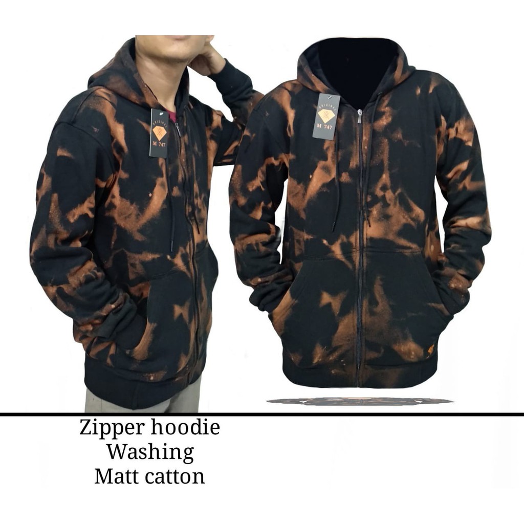 Jaket hoodie Zipper Pria thailand TieDye series 01