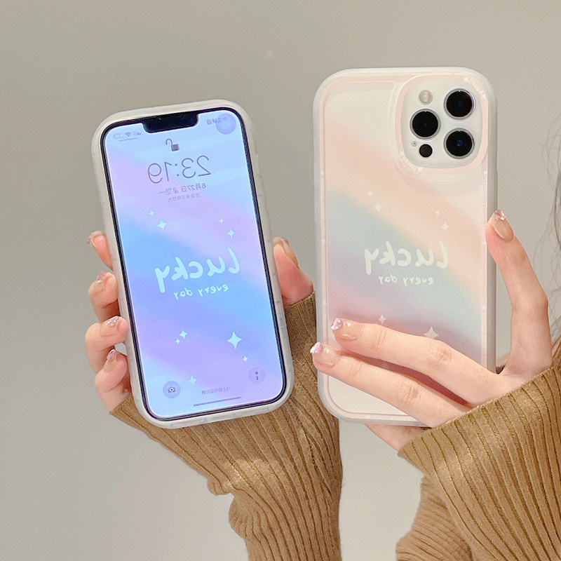 Soft Case Silikon Matte Bening Desain Lollipop Pelangi Untuk iPhone 11 12 13 Pro Max 6 6S 7 8 + Plus SE 2020 X XR XS Max Xiaomi Redmi Note 7 8 10 Pro Bumper