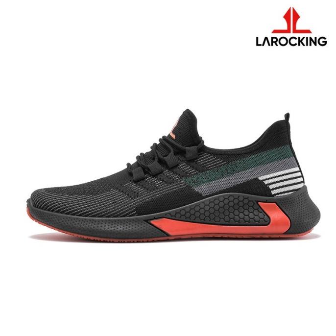 Larocking - Vortex Hitam | Sepatu Sneakers Running Gym Shoes Sports