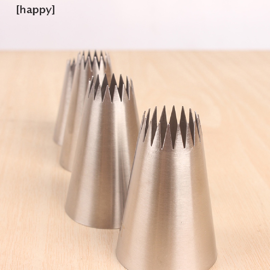 4 Pcs Nozzle Icing Piping Ukuran Besar Untuk Dekorasi Kue