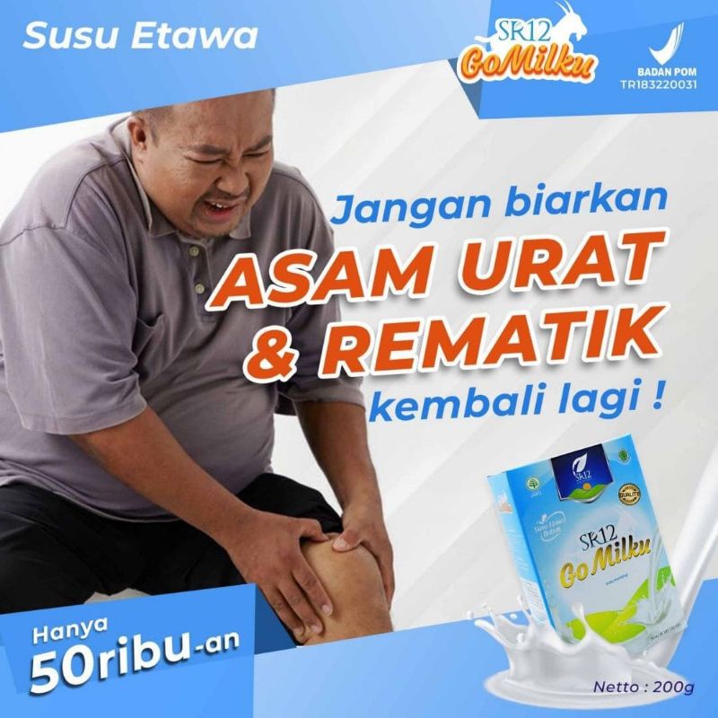 

SUSU GO MILKU SR12 Kambing Etawa Obat Asam Urat Kolesterol Sendifit Rematik Tanpa Kandungan Gula Dan Krimer