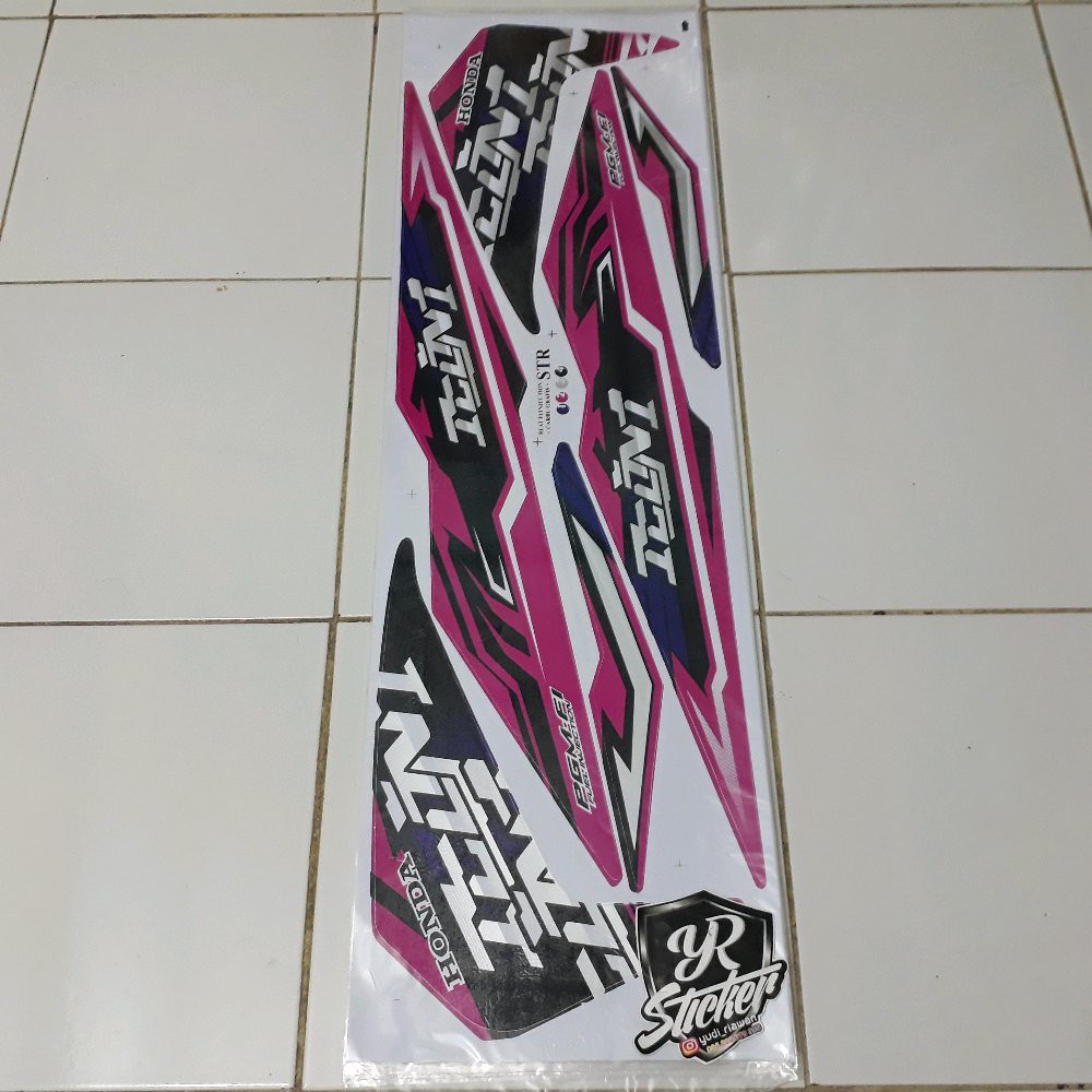 striping sticker variasi honda new beat fi esp 2016-2018 grafik 2 pink magenta