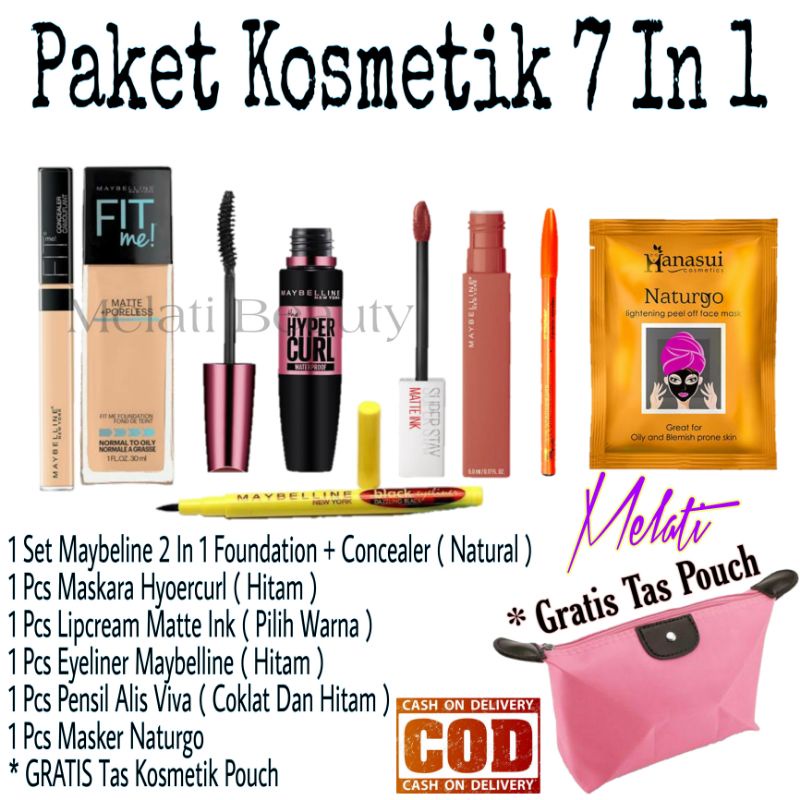 Paket Kosmetik Maybelline / Paket Kosmetik / Kecantikan / Kosmetik Wanita / Kosmetik / Paket Kosmetik Murah