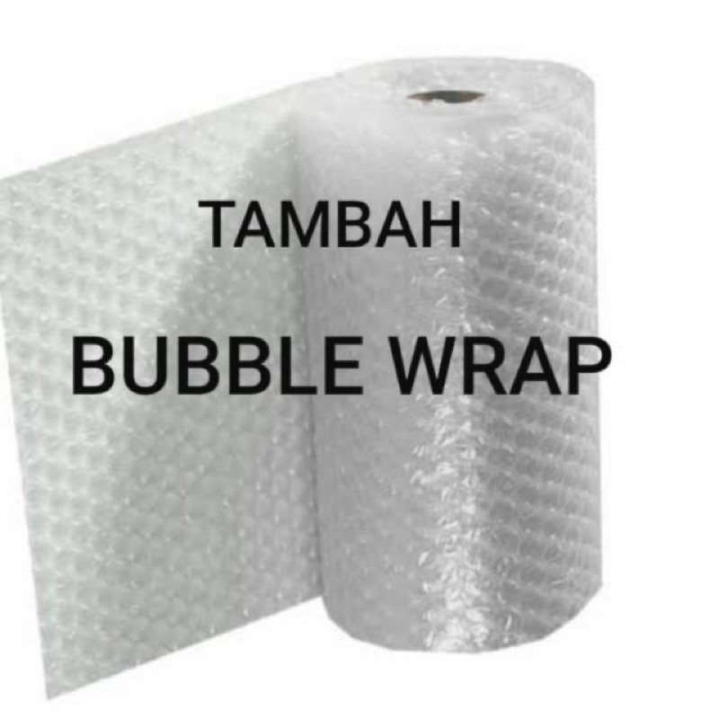 tambah bubble wrap / kertas kado