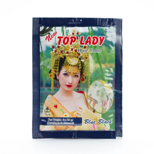 New Top Lady hair color blue  black  kecil Shopee Indonesia