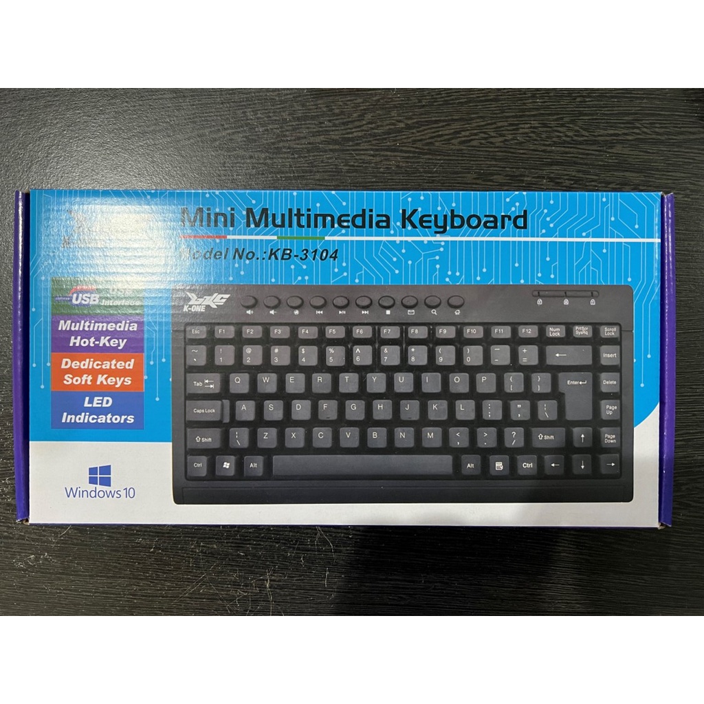 Keyboard Mini Multimedia USB K-One KB-3104