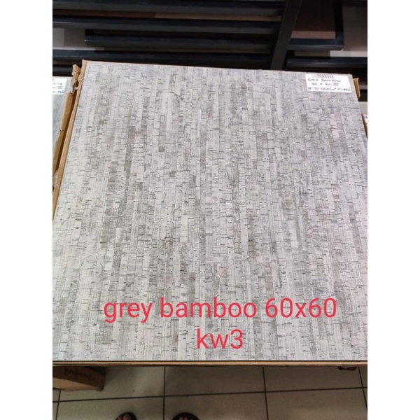 Granit lantai Indogress Grey Bamboo 60x60 KW3