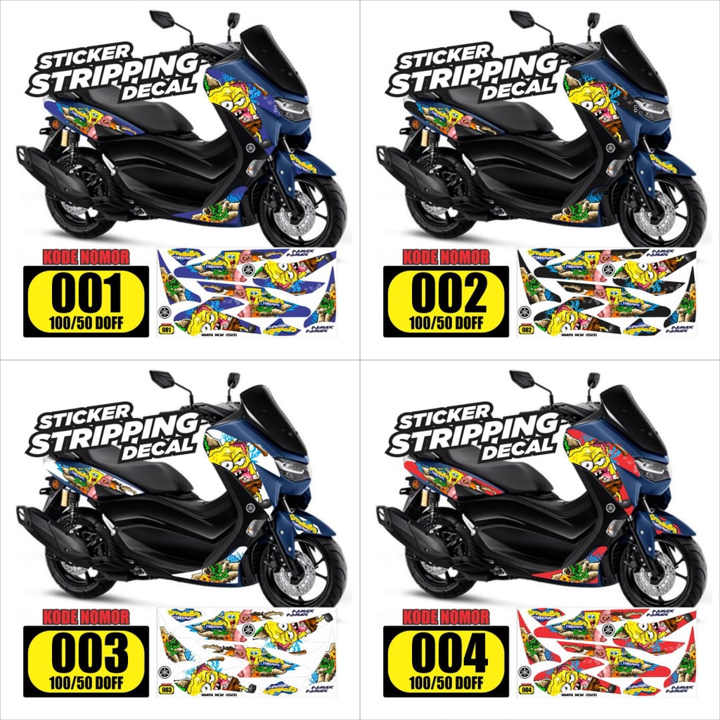 Sticker Striping Decal Yamaha Nmax New 2020-2021 Variasi ARS05 DOFF Semua Ready COD Packing aman