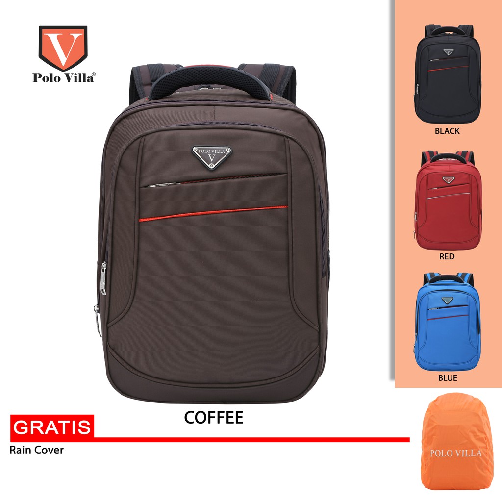 (Toko OB) Tas Murah Pria Polo Villa Posh-lite Gentlemen Backpack 9104 Tas Ransel Fashion