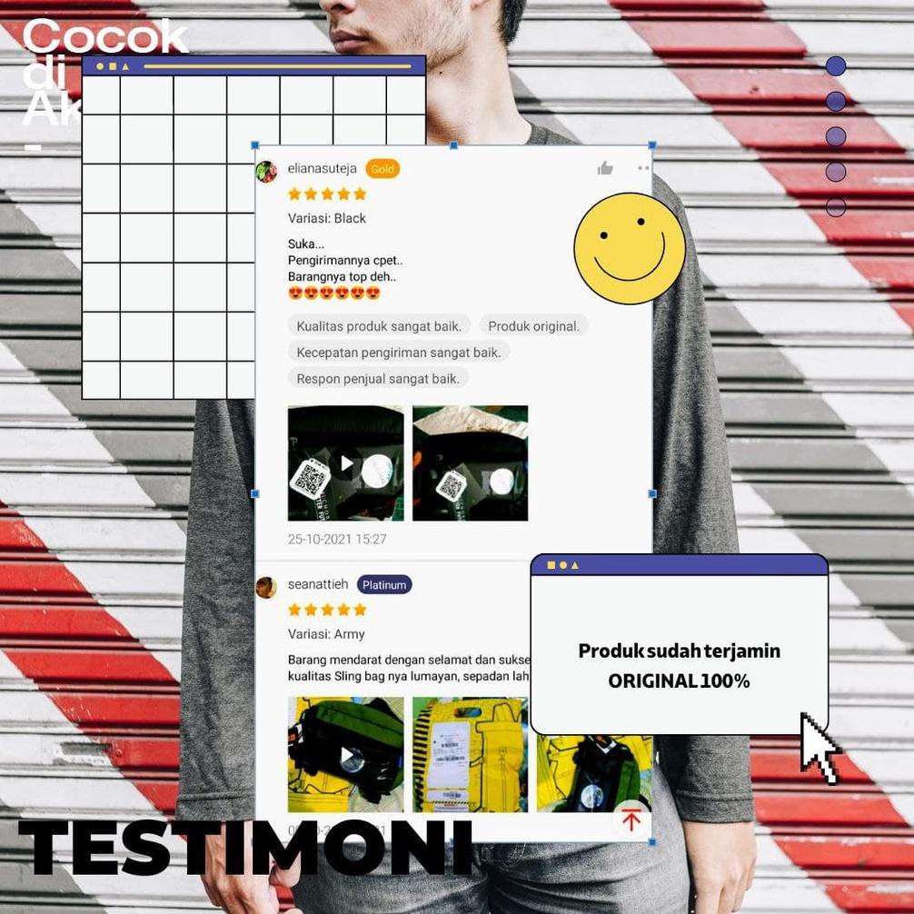 Ready✿➘ CHORAL TREVOR Waist bag - Tas Selempang - Tas Pinggang 38 ❋